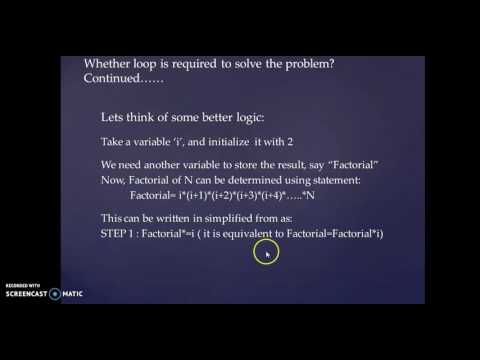 Logic to find Factorial of an Positive Integer