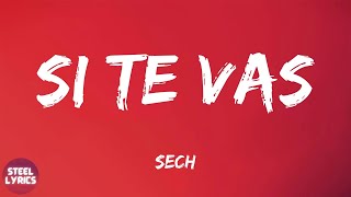 Sech - Si Te Vas (lyrics)