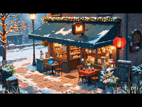 Feel Peaceful and Positive ❄️ Winter Lofi Cafe Vibes ☕ Chill Lofi Hip Hop Music for Study/Relax