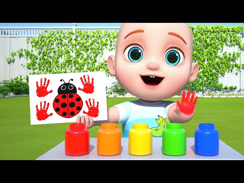 Finger Painting | Learn Colors and Animals for Kids | Leo Nursery Rhymes & Kids Songs