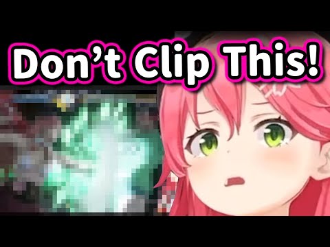 Miko beggs clippers to not to clip after accidentally doing something sensitive【Hololive】