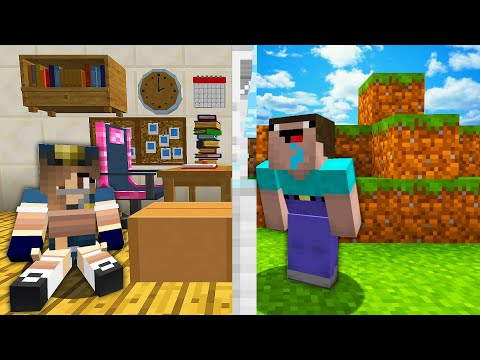 WHY is a NOOB SPYING on a POLICE GIRL? in Minecraft Noob vs Pro