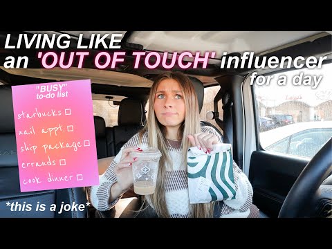 living like an 'out of touch' INFLUENCER for a day (this is a joke)