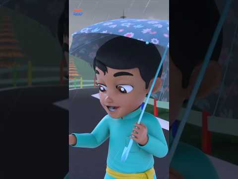 Pani Barsa Cham Cham Rain Song, पानी बरसा छम छम छम, Hindi Cartoon For Kids #poem #trending #viral