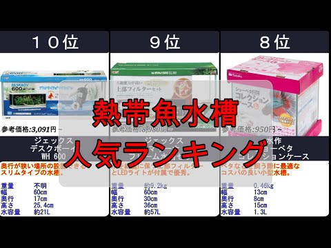 2024年【熱帯魚の住みやすい家を】熱帯魚水槽 人気ランキングTOP10