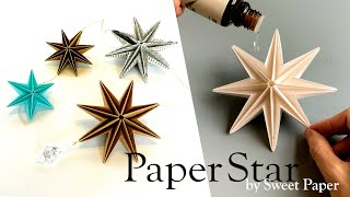 How to fold a 3D Paper Star✨