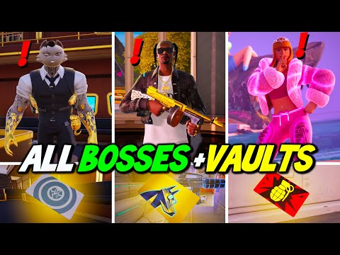 ALL Bosses, Mythic Weapons & Vault Locations Guide | Fortnite Remix Chapter 2