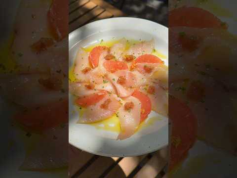 afternoon crudo #hamachicrudo #psycheorganic #oliveoil #grapefruitcrudo #umeboshi #shorts