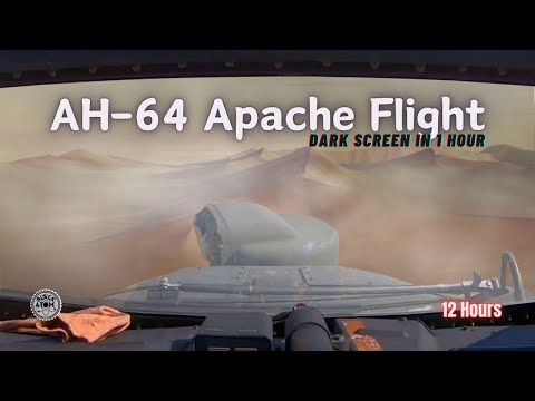 AH-64 Apache Helicopter Sounds for Deep Sleep & Relaxation ⨀ Military Machines ⨀ Helicopter