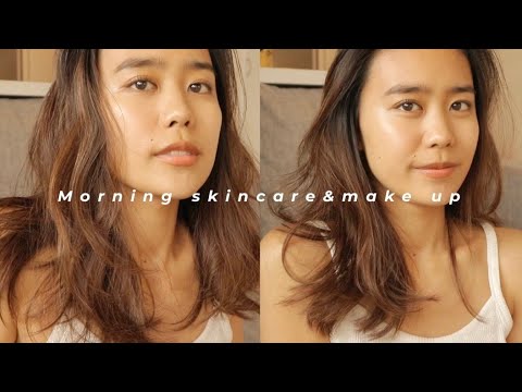 オーガニックコスメで朝のスキンケアとメイク⛅️｜Morning skincare & make up