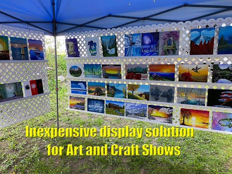 Inexpensive display solution for Art and Craft Shows