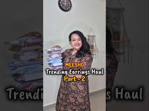 PART 2 | Huge Earrings Haul 😍 #Meesho #fashion #shorts #trending #Viral