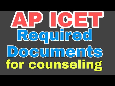 documents required for ap icet 2021 counselling