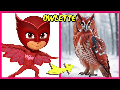 PJ Masks Characters As Pets🦉⭕ + Guess Their Emoji Quiz + Their Favorite Movies & More! | Owlette