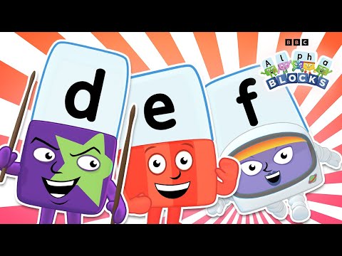 The Best of D, E, and F! 🌟 | Phonics for Kids | Learn To Read | @officialalphablocks