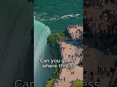 Do you know where this huge waterfall is? #shorts #niagarafallscanada