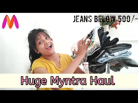 Myntra Haul Under Rs 500|| Affordable Jeans & Tshirts💛|| Girl's Cattitude ❤️