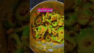 Crispy Karela Fry😋 | kurkure Karela | #shorts #viral #crispykarelafry