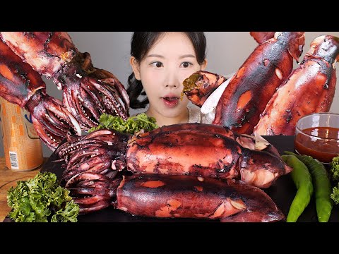 또끈한 내장 가득한🦑✨오징어통찜 먹방 Steamed Squid [eating show] mukbang korean food