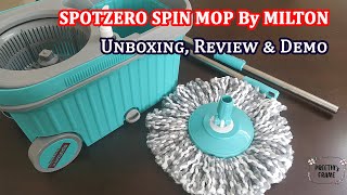 Milton Spotzero Elite Spin Mop Unboxing, Demo & Review  | Best Spin mop review in tamil | Best Mop