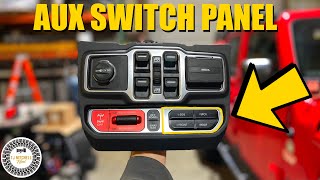 OEM Equivalent Aux Switch Panel For Your Jeep JL Wrangler or JT Gladiator (Lasfit switch panel)