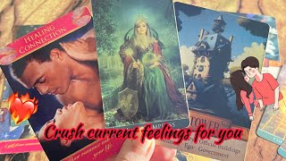 Crush Current feelings/ emotions for you❤️‍🔥 Crush current feelings | Hindi tarot card