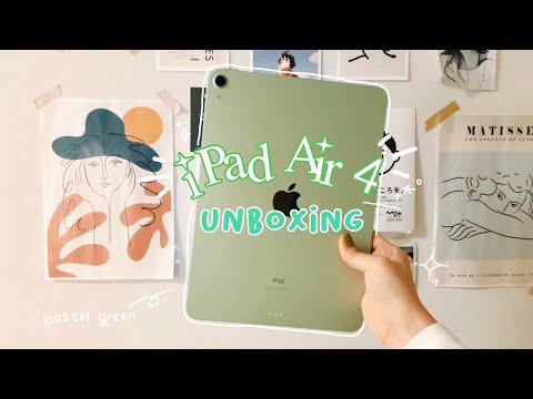 🍃🍎iPad air 4 unboxing 📦 + accessories ✏︎ 開封します | 社会人の自己投資☁︎