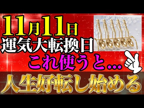 【11月11日運気大転換日】何をすればいいか正直分からない人コレを使うと人生が好転し始めます！