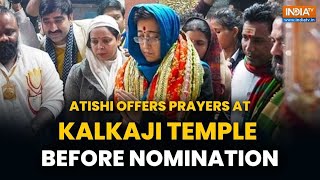 Delhi Assembly Election 2025: Atishi Prays at Kalkaji Temple Before Filing Nomination from Kalkaji