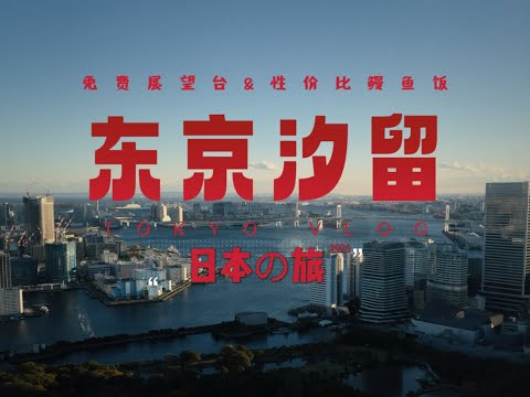 看东京汐留免费展望台の黄昏，品市中心性价比鳗鱼饭｜独行日本の旅2024·IX【4K】