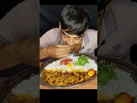 Chicken feet Curry & Egg curry with rice eating #shortsfeed #viralshort #shorts #asmr #short