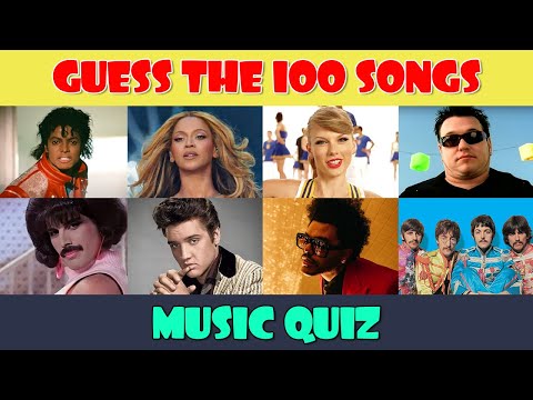 Guess the 100 MOST POPULAR Songs Music Quiz