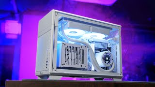 Tiny All-White Mini ITX Build in Thermaltake's TR100!