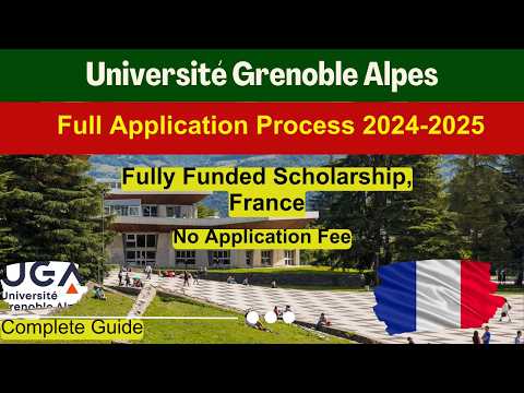 🎓How to Apply Université Grenoble Alpes 2024 | Complete Application Process | Study Free in France 🌟