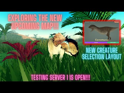 (Development Server 1)Exploring the Upcoming Map!!! + New Menu Stuff - Dinosaur World Mobile