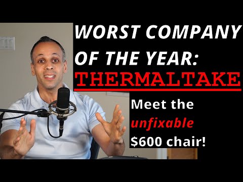 $600 Thermaltake chair has NO replaceable/repairable parts & GARBAGE staff