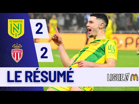 FC Nantes - AS Monaco | 2-2 | Highlights | Ligue 1 2024-25 | Nantes Monaco