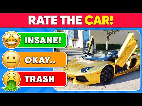 Tier List - COOLEST Cars Ever! 😱🚓 Daily Quiz