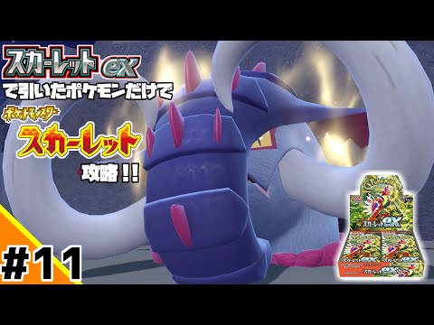 ポケカBOXスカーレットexで引いたポケモンだけでスカーレット攻略ウゥゥゥウウ！！part11 (ポケカ縛りでゲーム攻略 スカーレット×スカーレットex編 #11）