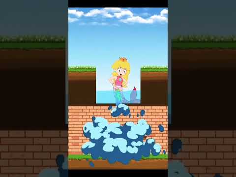 Save the Princess Peach From Shark | Glamor Stories #kidsfun #3danimation #shark #short #princess