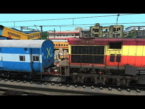 TRAIN SIMULATOR I WDM3D LOCOMOTIVE COUPLING ICF BLUE COACH I TRAIN GAME I RAILWORKS I RAILWAY RITAM