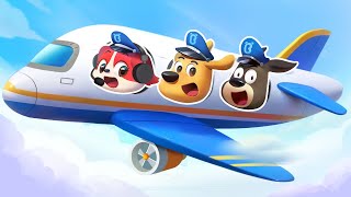 Airplane Safety Tips | Police Rescue | Cartoons for Kids | Sheriff Labrador | BabyBus