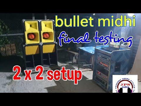 bullet midhi installing of speaker and tweeter for sound test.