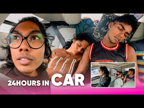 24 Hours in Car 😱 Non stop Driving 😓 Chattambees