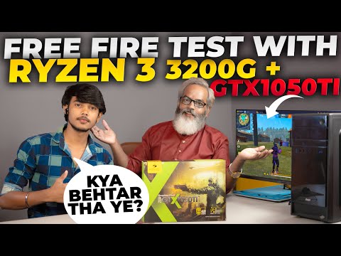 AMD Ryzen 3 3200G + GTX 1050ti Free Fire Gaming Test