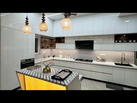 Tour the Luxurious QVC Hills,Villa | Eclectic Designs | Hafele & Blum Acrylic Kitchen |PVD Partition