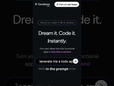 Cerebras Coder can Generate Apps in LESS THAN A SECOND! #aicoding #vscode #coding #aiagent #openai