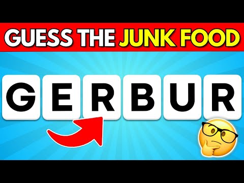 Can You Guess the Junk Food By Its Scrambled Name? ✅🍕 | Easy, Medium, Hard, Impossible