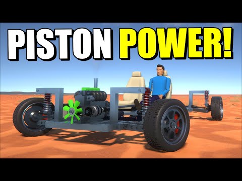 I Built My First Piston Powered Car With a Combustion Engine!