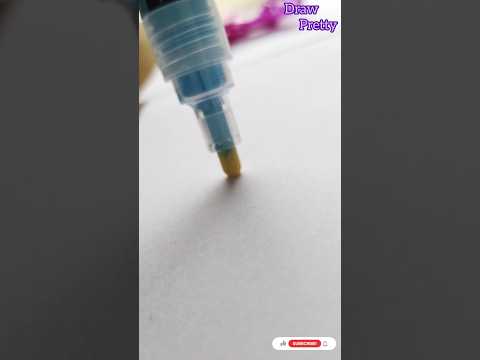 🔵activating my new acrylic paint marker | draw pretty#drawpretty #artwork #shortsvideo #markers